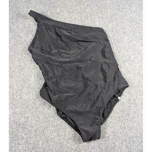 Summersalt Sidestroke One Piece Swimsuit Womens 18 Black Urchin